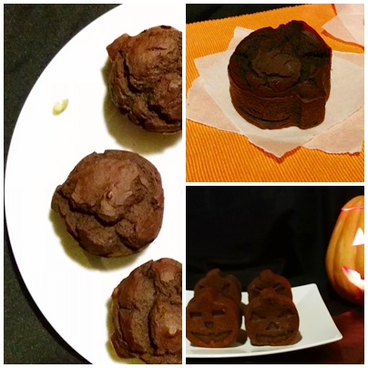 Muffins chocolate collage
